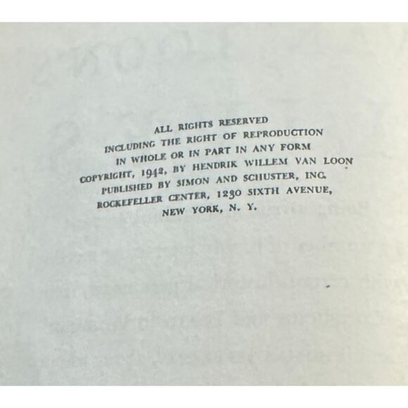 Vtg Van Loon's Lives 1942 1st  Ed Hardcover Book By Hendrik Willem Van Loon - Picture 2 of 8